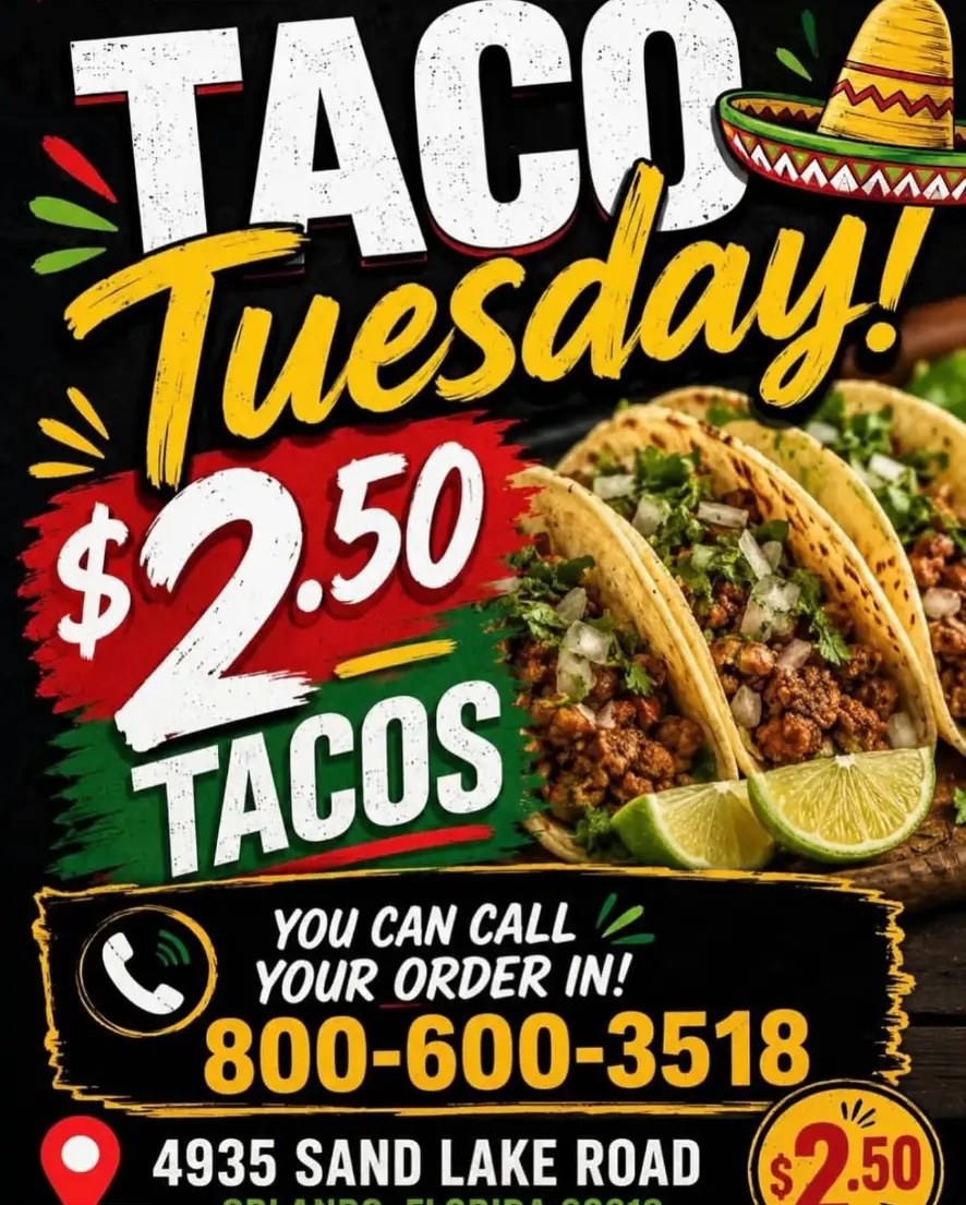 Taco Tuesday: $2.50 tacos
